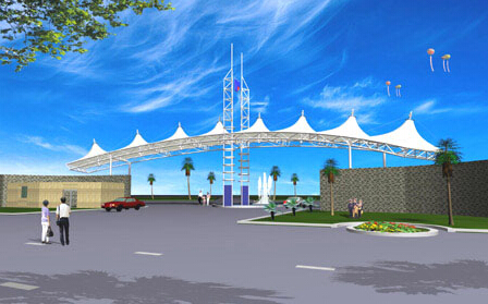 揚州景觀膜結構